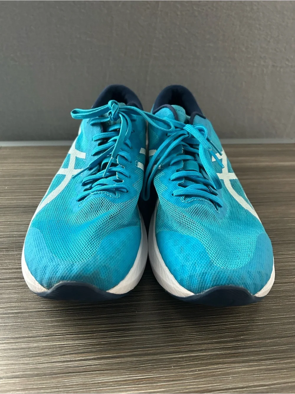 Asics Hyper Speed 4 Men Running Shoes Aqua Sea Flyte Foam 1011B874 Size 11.5